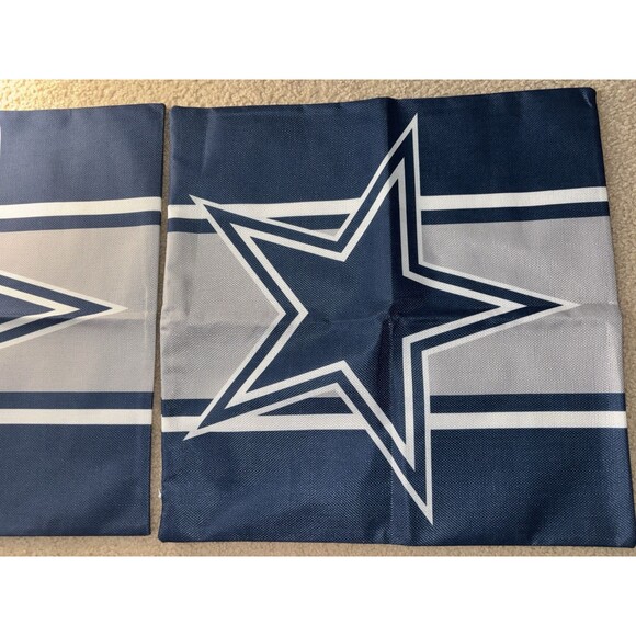 Unbranded Other - Dallas Cowboys Football Throw Pillow Cases w/ Zipper Canvas Material Blue Grey
